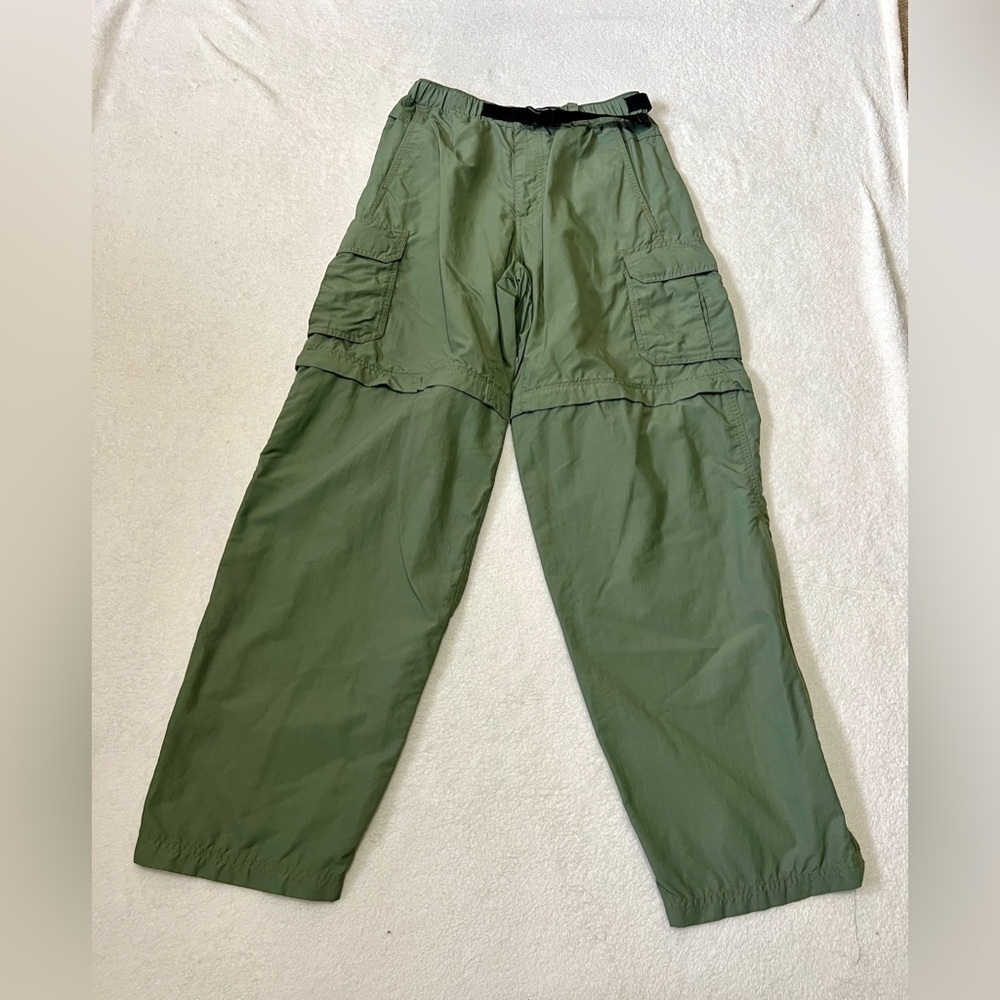 REI Men's Olive Cargo Zip-Off Short/Pants - Size Small (27"x30L) - Picture 2 of 15